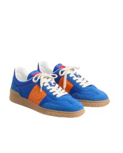 Valentino UPVILLAGE LOW TOP SNEAKER IN CRUST LEATHER AND NYLON