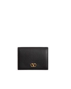 Valentino VLOGO SIGNATURE GRAINY CALFSKIN WALLET