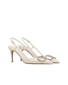 Valentino VLOGO SIGNATURE SLINGBACK PUMP IN CALFSKIN LEATHER 