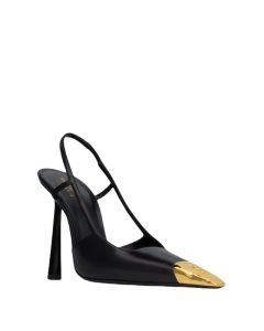 YSL JEANNE SLINGBACK PUMPS IN SMOOTH LEATHER