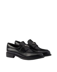 Prada Brushed leather loafers