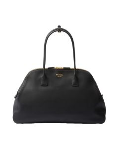 Prada Large leather tote bag with zipper closure