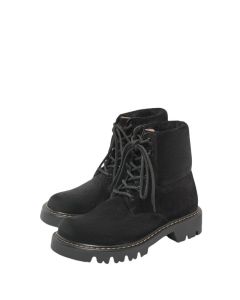 LOEWE Sierra combat boot in suede