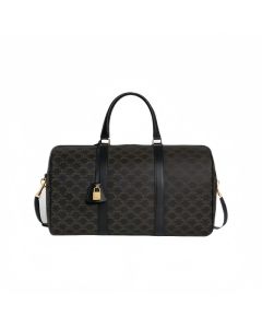 Celine Medium Voyage Triomphe Canvas & Calfskin BLACK