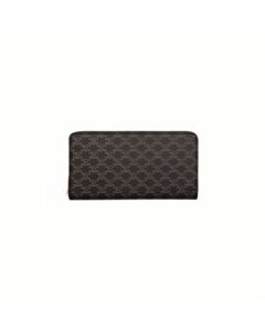 Celine Large zipped wallet in Triomphe Canvas