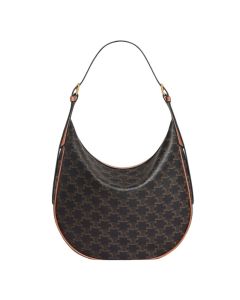 Celine MEDIUM HELOÏSE BAG CUIR TRIOMPHE IN TRIOMPHE CANVAS & CALFSKIN