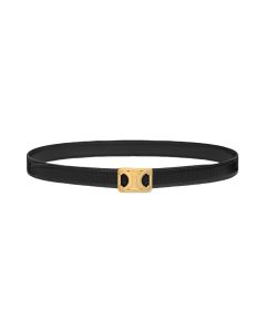 Celine MEDIUM REVERSIBLE FRAMED TRIOMPHE BELT in TAURILLON AND LIZARD EMBOSSED CALFSKIN