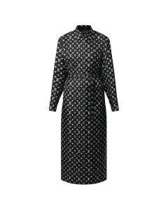 LV Monogram Silk Shirt Dress