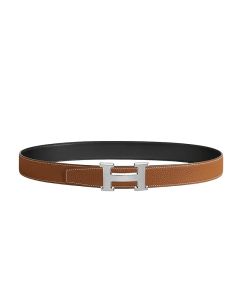 Hermès H belt buckle & Reversible leather strap 32 mm