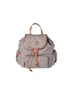 MIU MIU Canvas and leather backpack