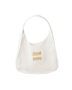 MIU MIU Woven fabric hobo bag