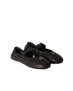 MIU MIU Ruches nappa leather ballerinas