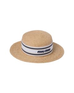 Miu Miu Woven fabric hat