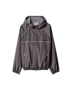 MIU MIU Technical silk zipper blouson jacket