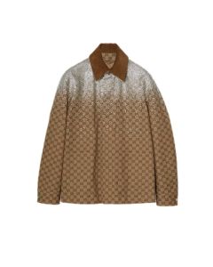 Gucci Embossed GG canvas jacket with crystals