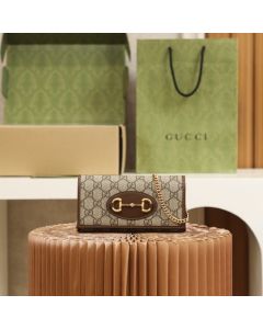 Gucci Horsebit 1955 wallet with chain