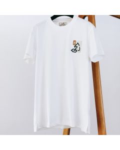 Hermès "H Puzzle" t-shirt with leather detail