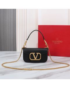 VALENTINO GARAVANI LOCÒ SMALL SHOULDER BAG IN CALFSKIN