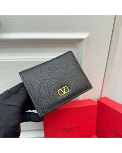 Valentino VLOGO SIGNATURE GRAINY CALFSKIN WALLET