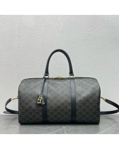 Celine Medium Voyage Triomphe Canvas & Calfskin BLACK