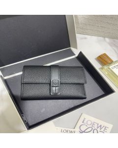 LOEWE Small vertical wallet in soft grained calfskin