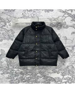 Celine long triomphe down jacket in lightweight nylon