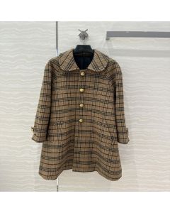 Celine Victoire mac in Prince of Wales wool