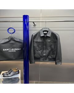 YSL jacket in smooth lambskin