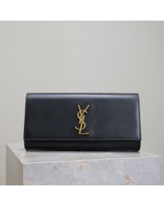YSL KATE CLUTCH IN GRAIN DE POUDRE EMBOSSED LEATHER