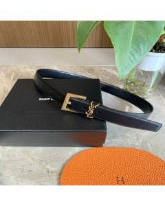 YSL CASSANDRE belt in grained lambskin
