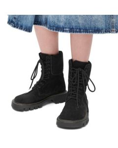 LOEWE Sierra combat boot in suede