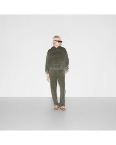 Gucci Embroidered cotton jersey hooded sweatshirt