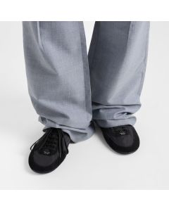 Prada Collapse Re-Nylon and suede elasticized sneakers