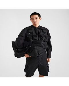 Prada Re-Nylon and leather travel bag
