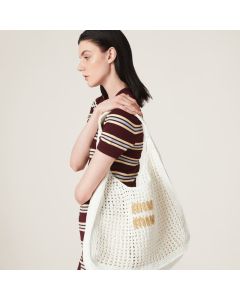 MIU MIU Woven fabric hobo bag