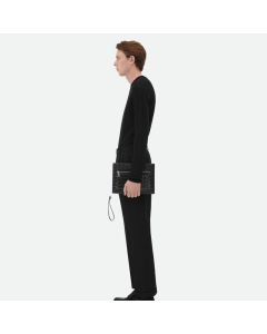 Bottega Veneta Small Intrecciato Document Case With Wristlet