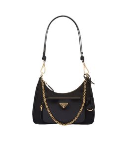 Prada Re-Nylon and brushed leather mini-bag