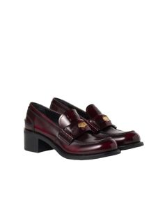 MIU MIU Brushed leather loafers