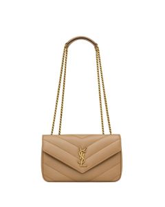 YSL LOULOU small in MATELASSÉ lambskin