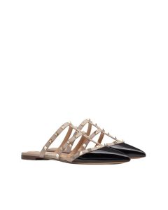 Valentino ROCKSTUD PATENT-LEATHER MULE