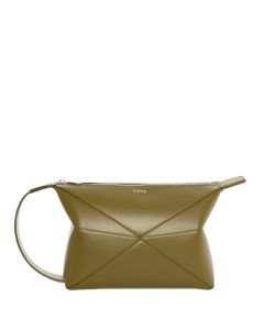LOEWE Puzzle Fold wash bag in shiny calfskin