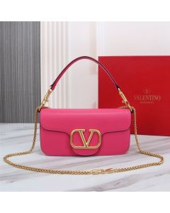 VALENTINO GARAVANI LOCÒ CALFSKIN SHOULDER BAG
