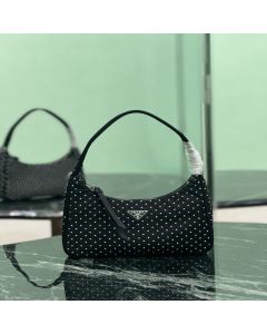 Prada Re-Edition Re-Nylon mini bag with studs