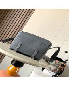 LOEWE XS Military messenger bag in soft grained calfskin