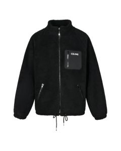 celine hooded jacket in jersey fleece