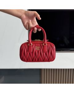 MIU MIU Arcadie matelassé nappa leather mini-bag