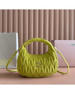 MIU MIU Wander matelassé suede bag