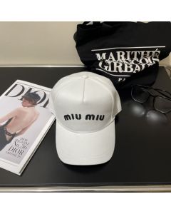 Miu Miu Drill baseball cap