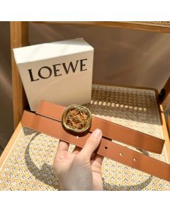 LOEWE Reversible Anagram Ellipse belt in smooth calfskin