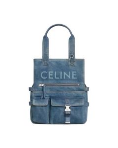 Tote bag in DENIM WITH CELINE